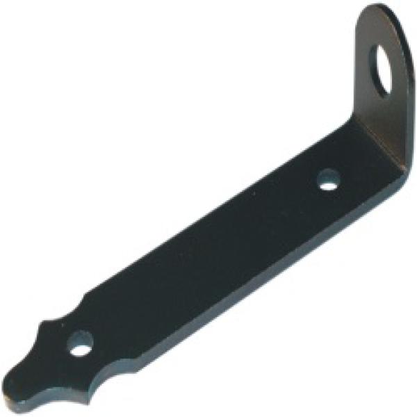 Проушина воротная 200х45х40 (толщина 5мм) (чёрный) Е906