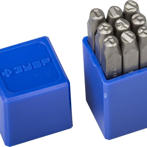 Клейма 6мм цифровые , ударные ЗУБР 21501-06